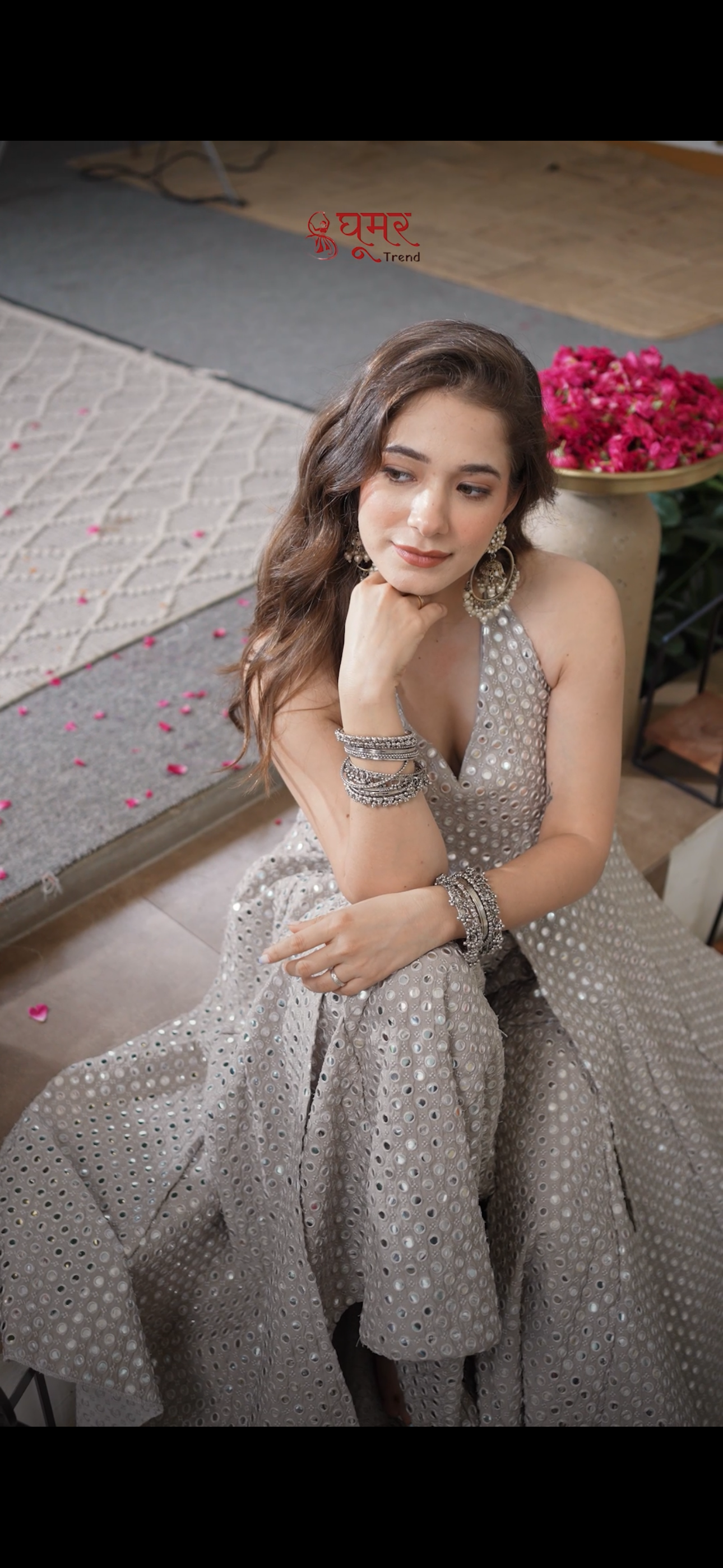 Miror work sharara suit